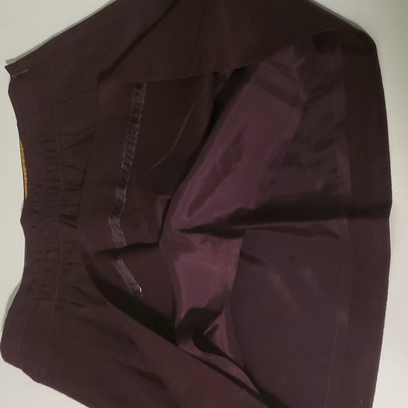 J. Crew women's 2 purple wool skirt - Picture 7 of 8